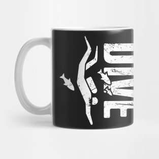 DIVE | Distressed Scuba Diving Design Mug